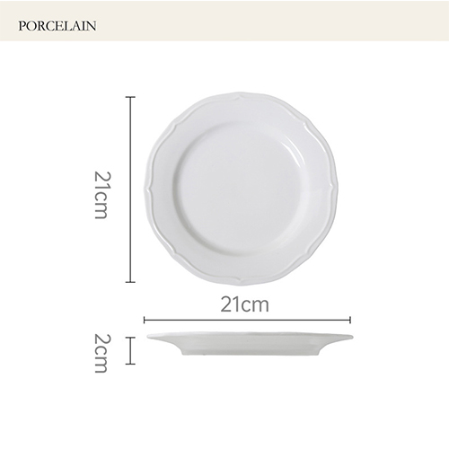 dishwasher safe porcelain plates with emboss design