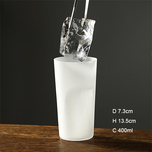 wholesale glass tumbler frosted style
