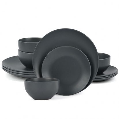 dinnerware set stoneware custom logo