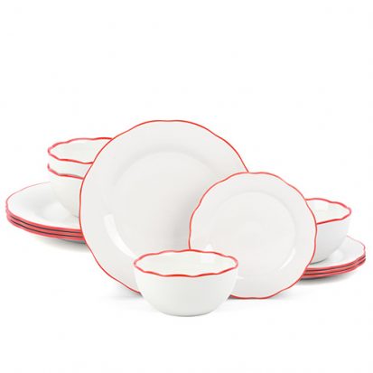 white porcelain dinnerware set for sale