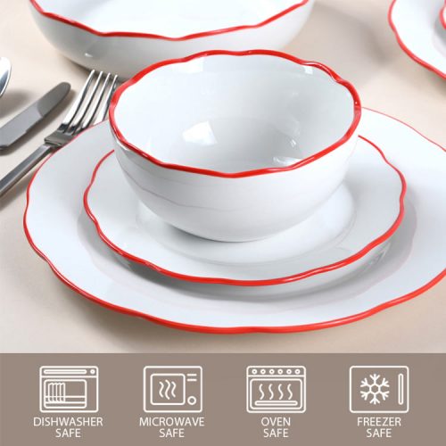 porcelain dinnerware bowls and plates