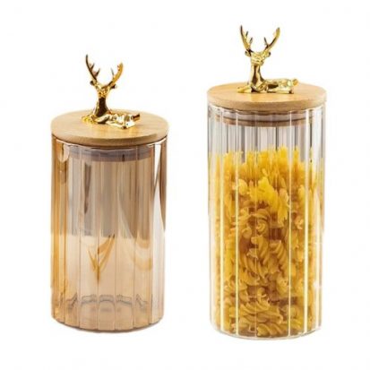 custom imprint glass storage containers
