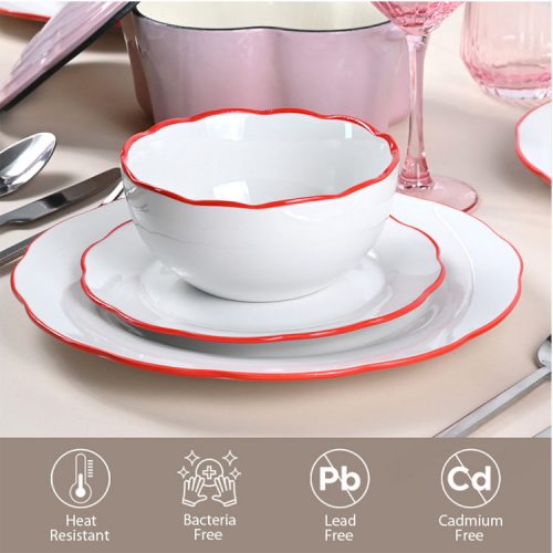 white porcelain dinnerware set wholesale