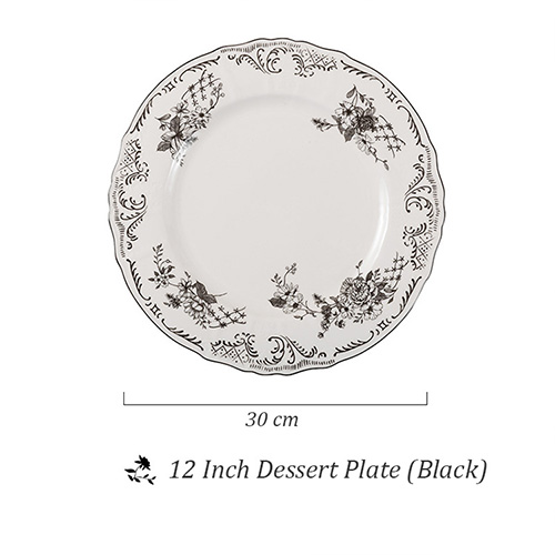 French Style Vintage Dinner Plate