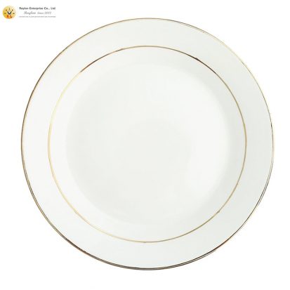 Golden Rim Dinner Plate