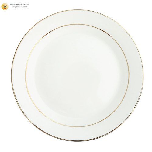 Golden Rim Dinner Plate