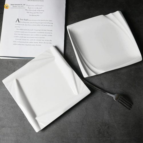 white porcelain plate