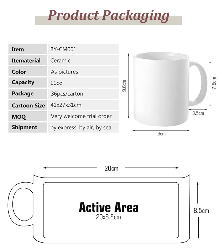 white sublimation mug