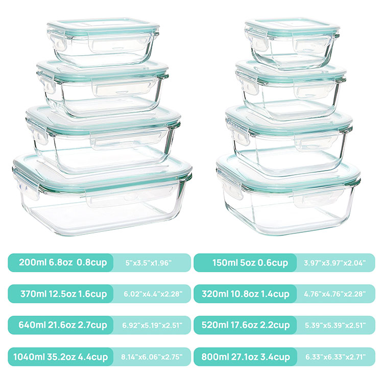 Glass Food Storage Set