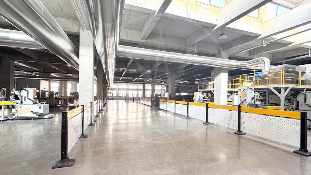 Spacious automated workshop inside Raylon’s modern ceramic factory